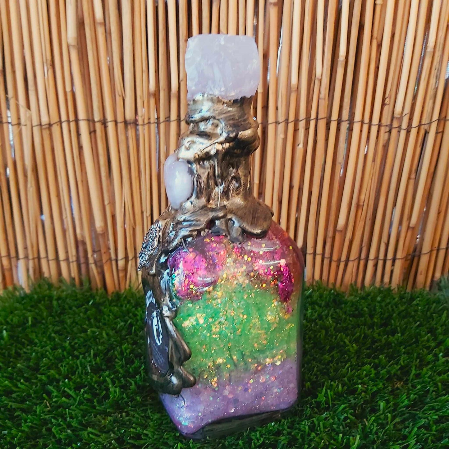 Spiritual & Divination Spell Potion Altar Bottle - Rose Quartz