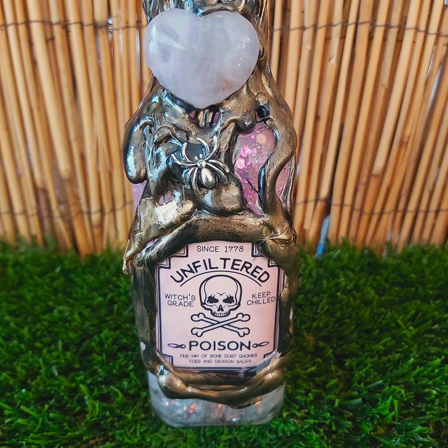 Spiritual & Divination Spell Potion Altar Bottle - Rose Quartz