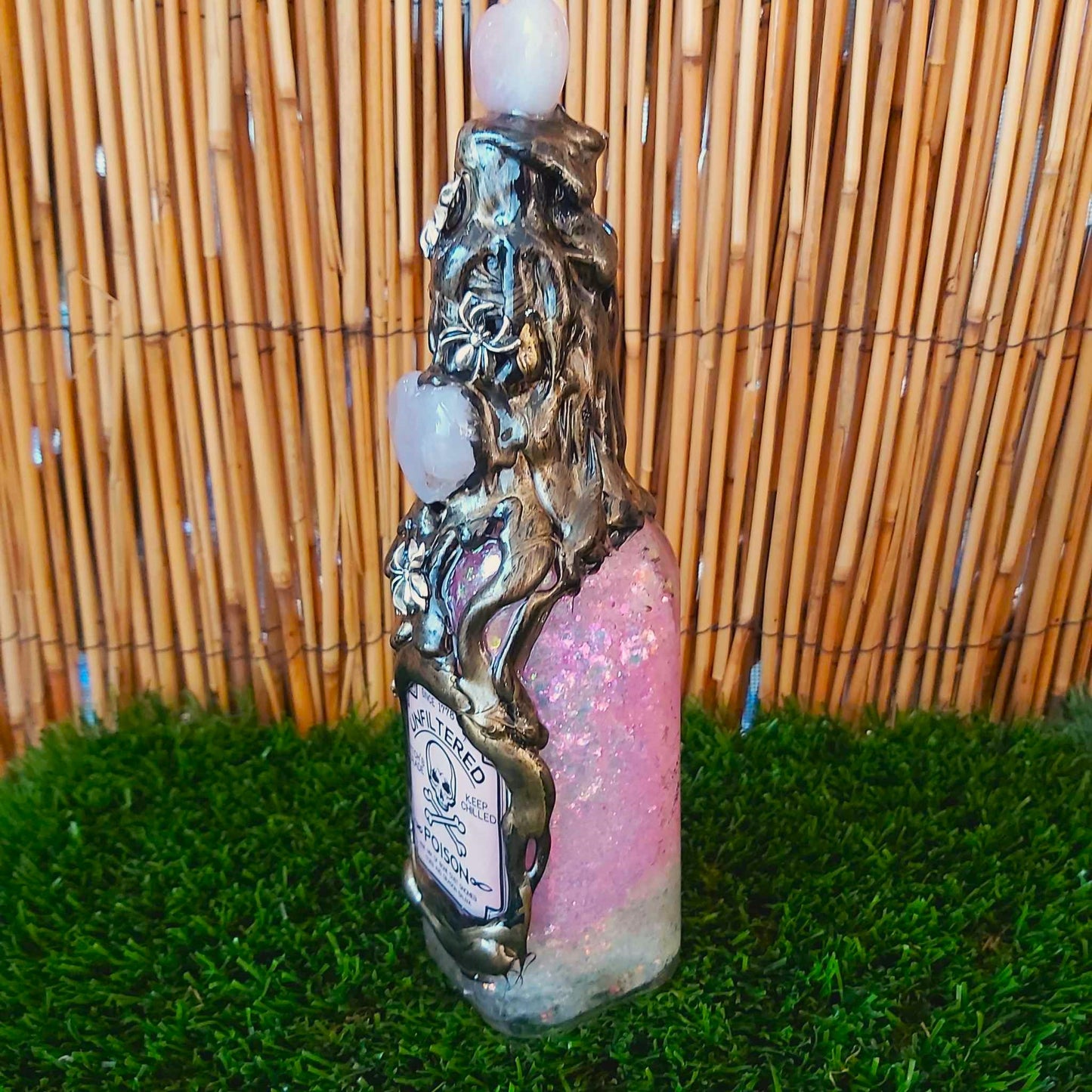 Spiritual & Divination Spell Potion Altar Bottle - Rose Quartz