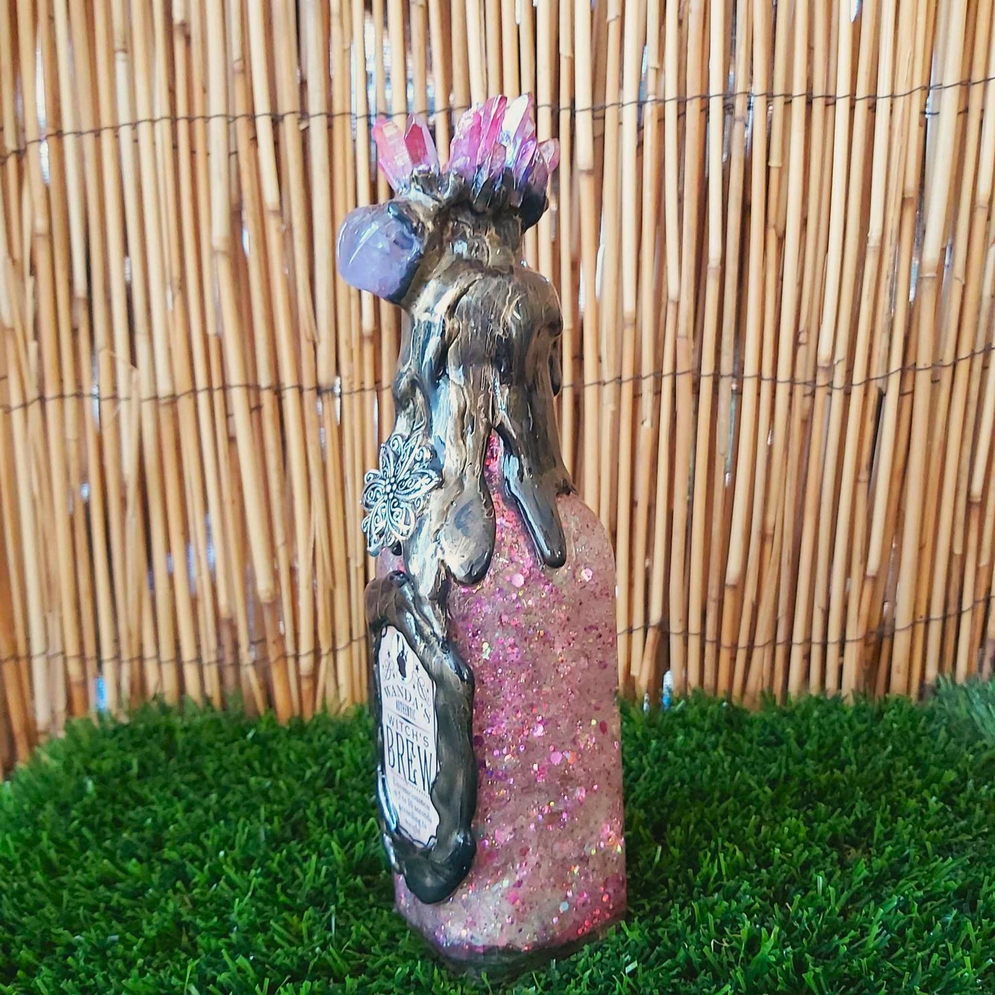 Spiritual & Divination Spell Potion Altar Bottle - Aura Quartz