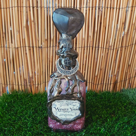 Spiritual & Divination Spell Potion Altar Bottle - Golden Obsidian