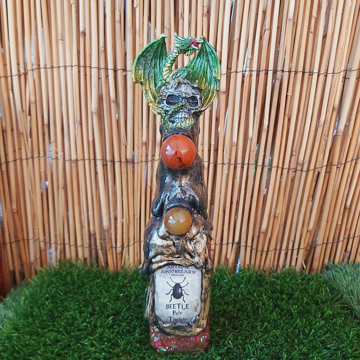 Spiritual & Divination Spell Potion Altar Bottle - Carnelian & Jasper