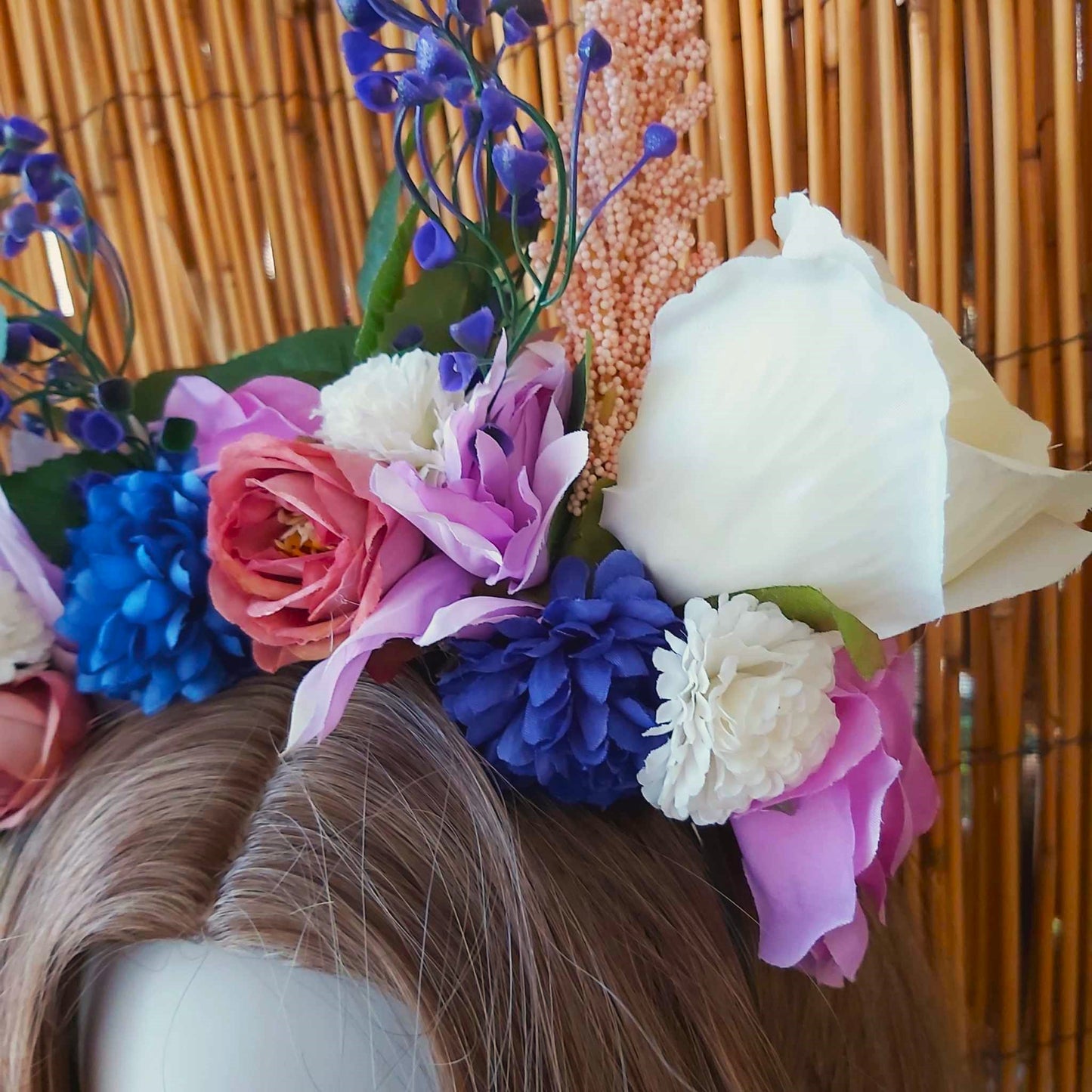 Luxury Handmade Purple Flower Headband/Headpiece