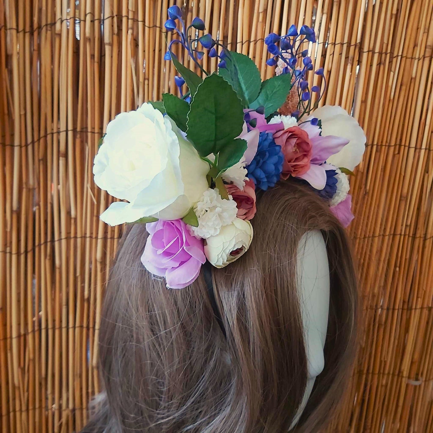 Luxury Handmade Purple Flower Headband/Headpiece