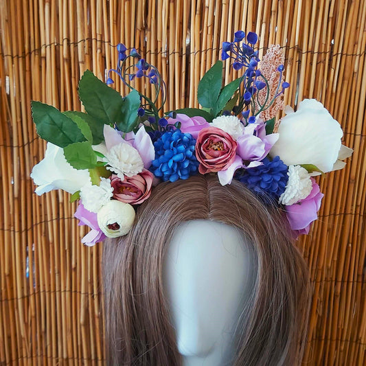 Luxury Handmade Purple Flower Headband/Headpiece
