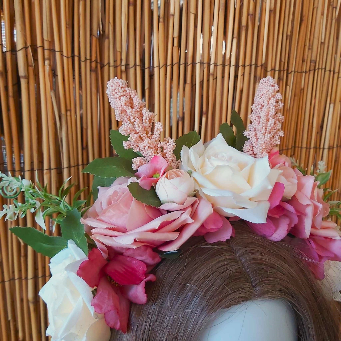Luxury Handmade Pink Flower Headband/Headpiece