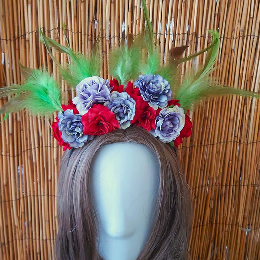 Luxury Handmade Purple Flower Headband/Headpiece
