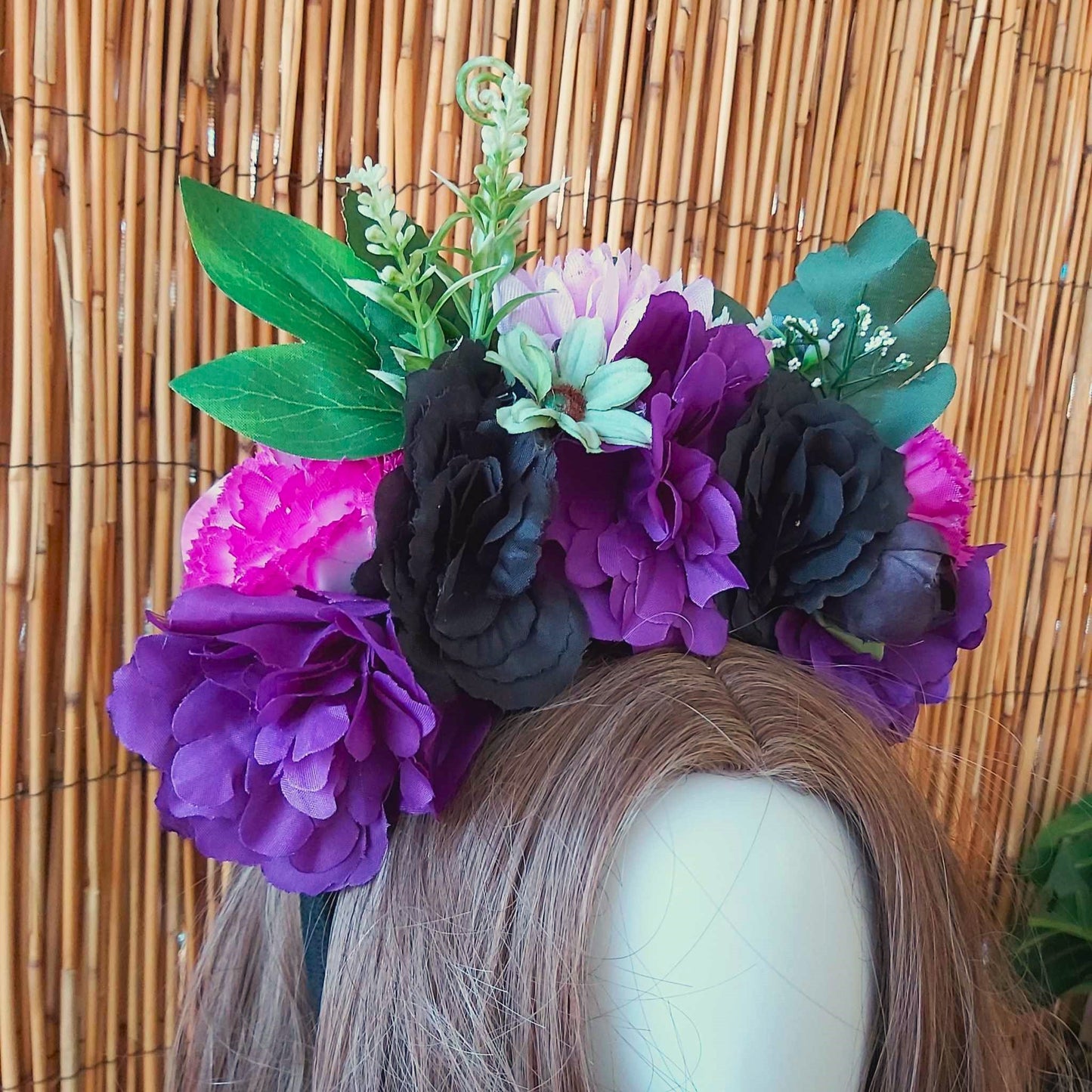 Luxury Handmade Purple Flower Headband/Headpiece