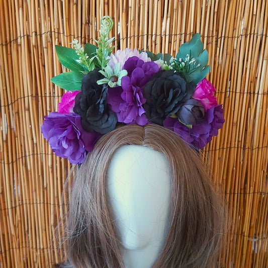 Luxury Handmade Purple Flower Headband/Headpiece