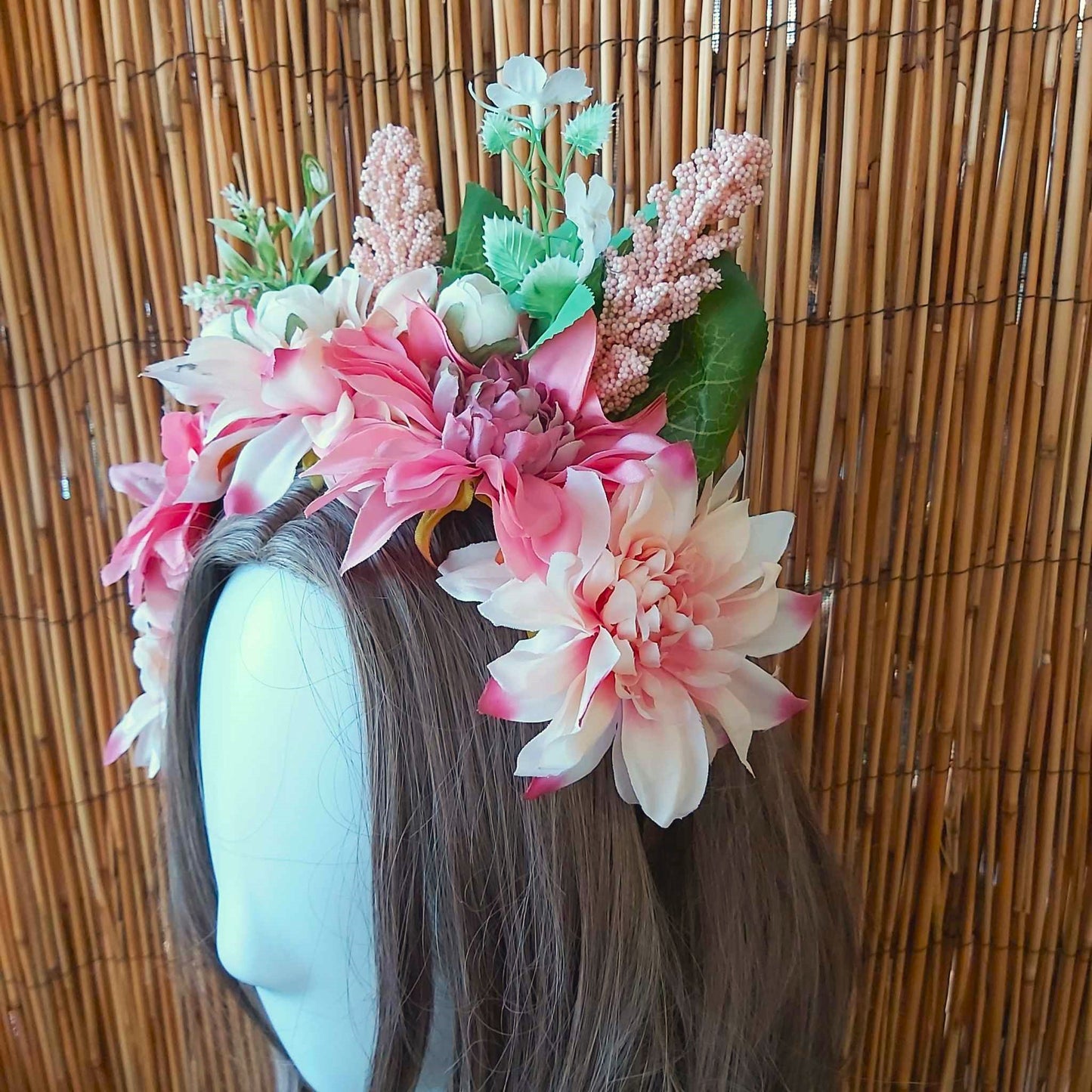 Luxury Handmade Pink Flower Headband/Headpiece