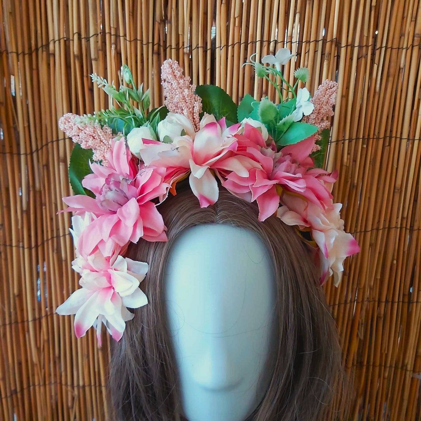 Luxury Handmade Pink Flower Headband/Headpiece