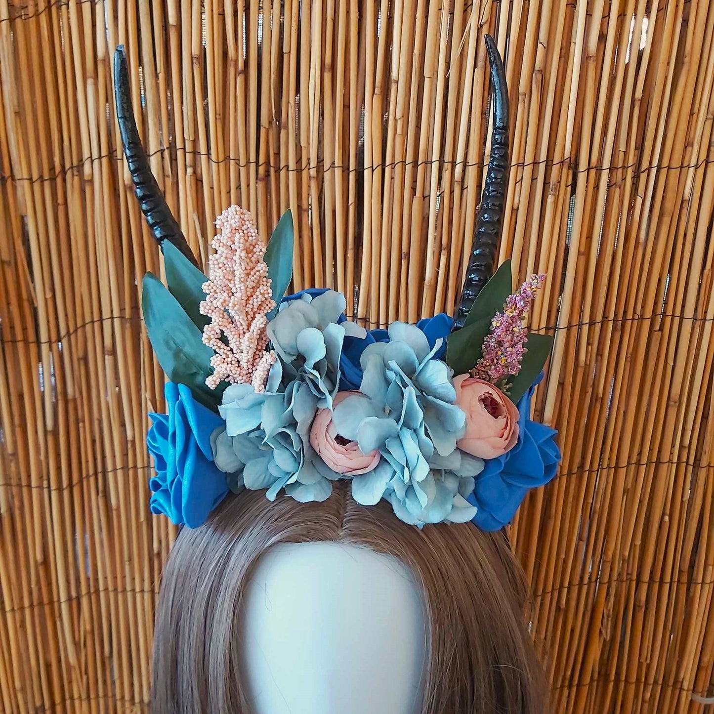 Luxury Handmade Blue Flower Headband/Headpiece