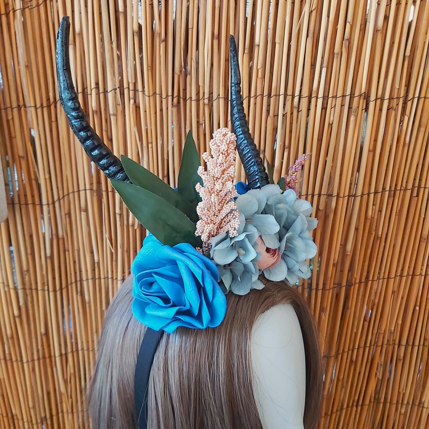 Luxury Handmade Blue Flower Headband/Headpiece