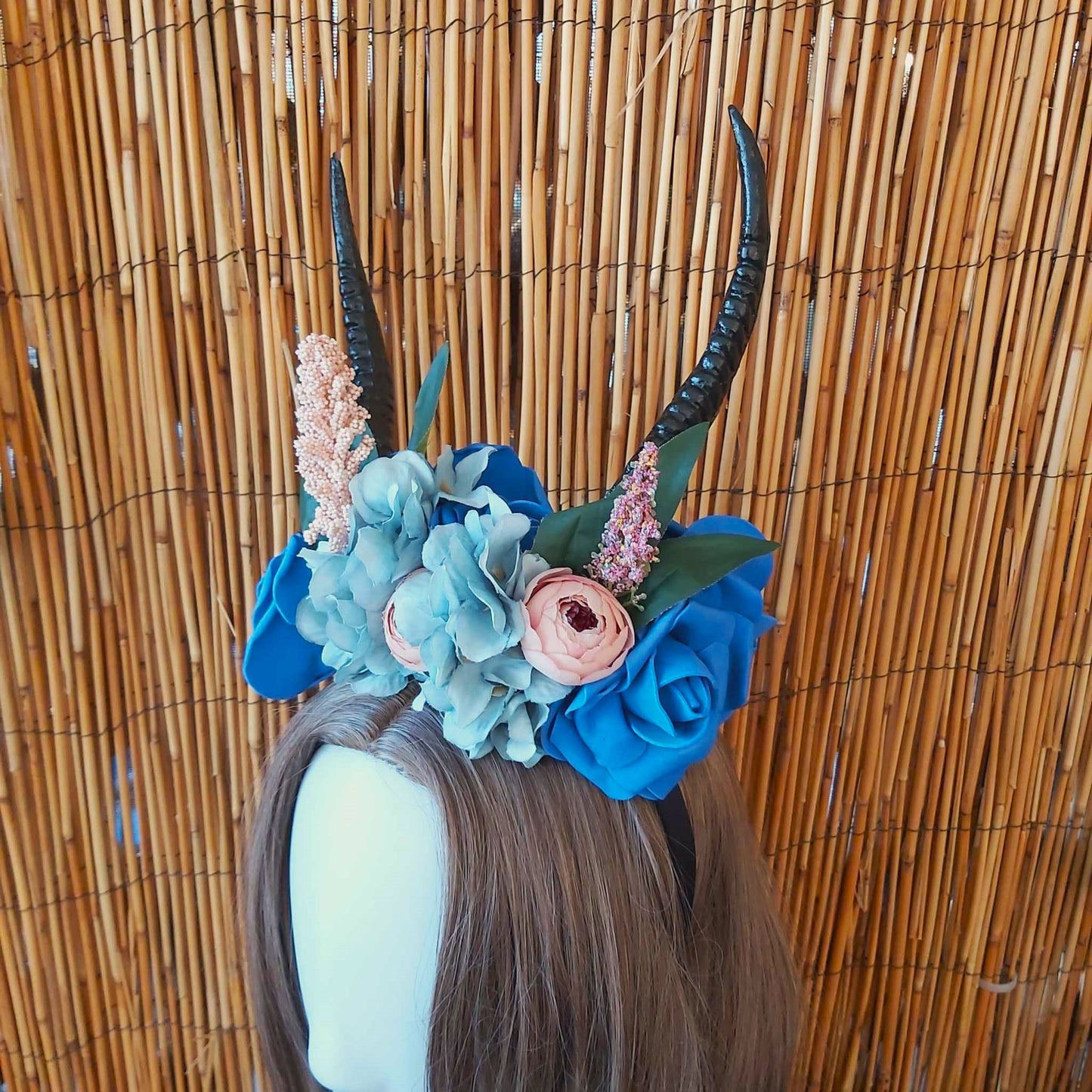 Luxury Handmade Blue Flower Headband/Headpiece