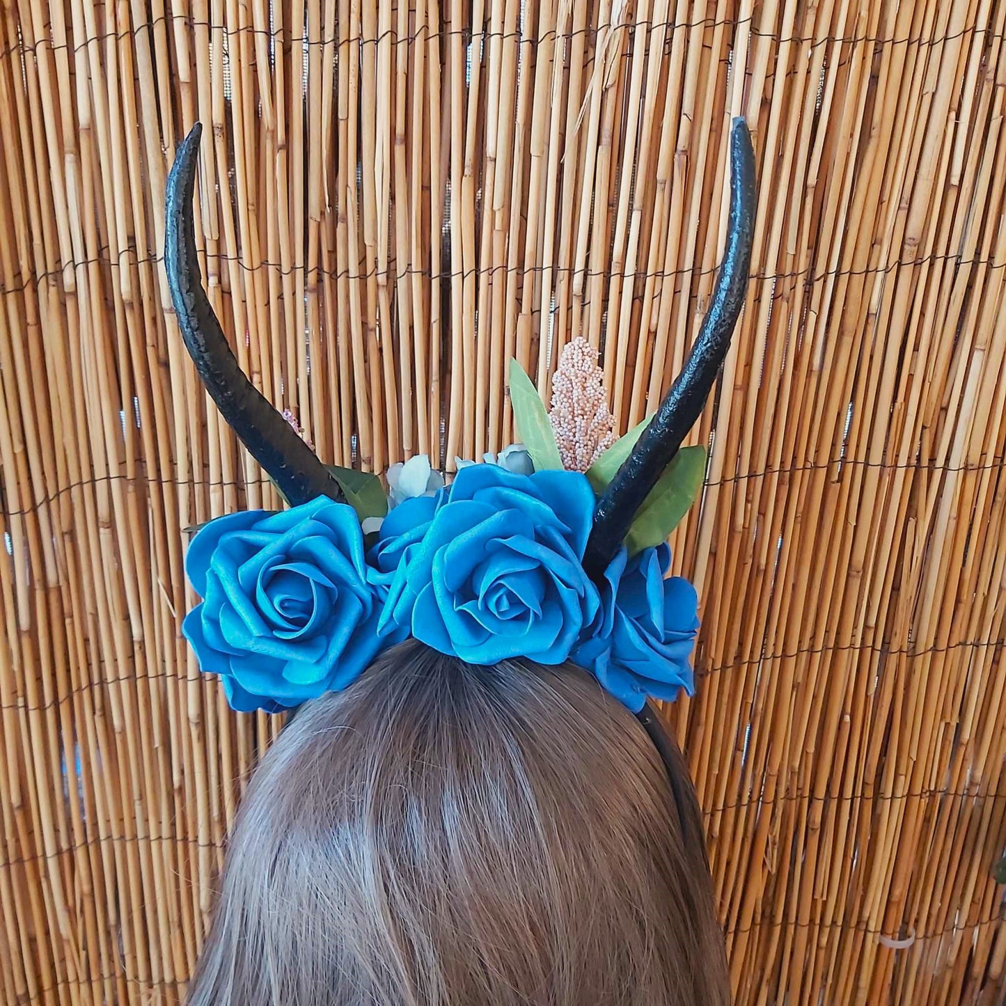 Luxury Handmade Blue Flower Headband/Headpiece