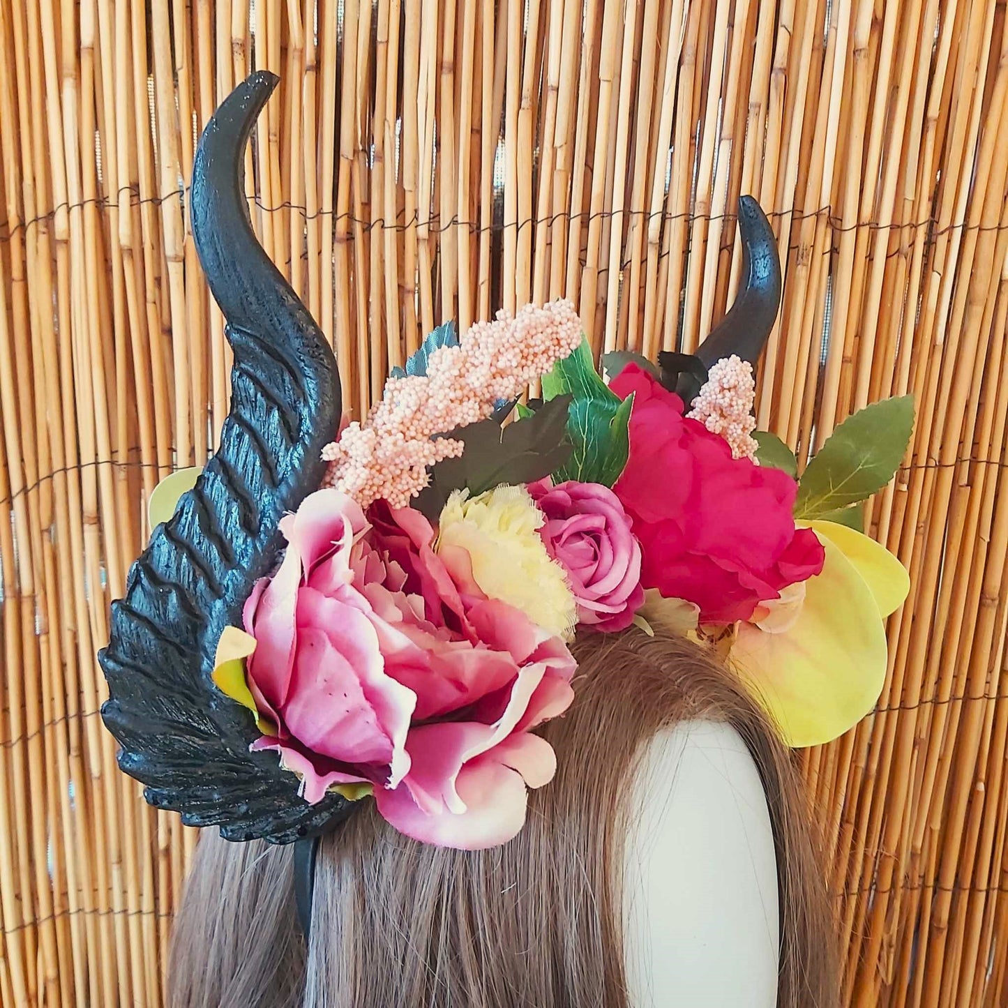 Luxury Handmade Black Flower Headband/Headpiece