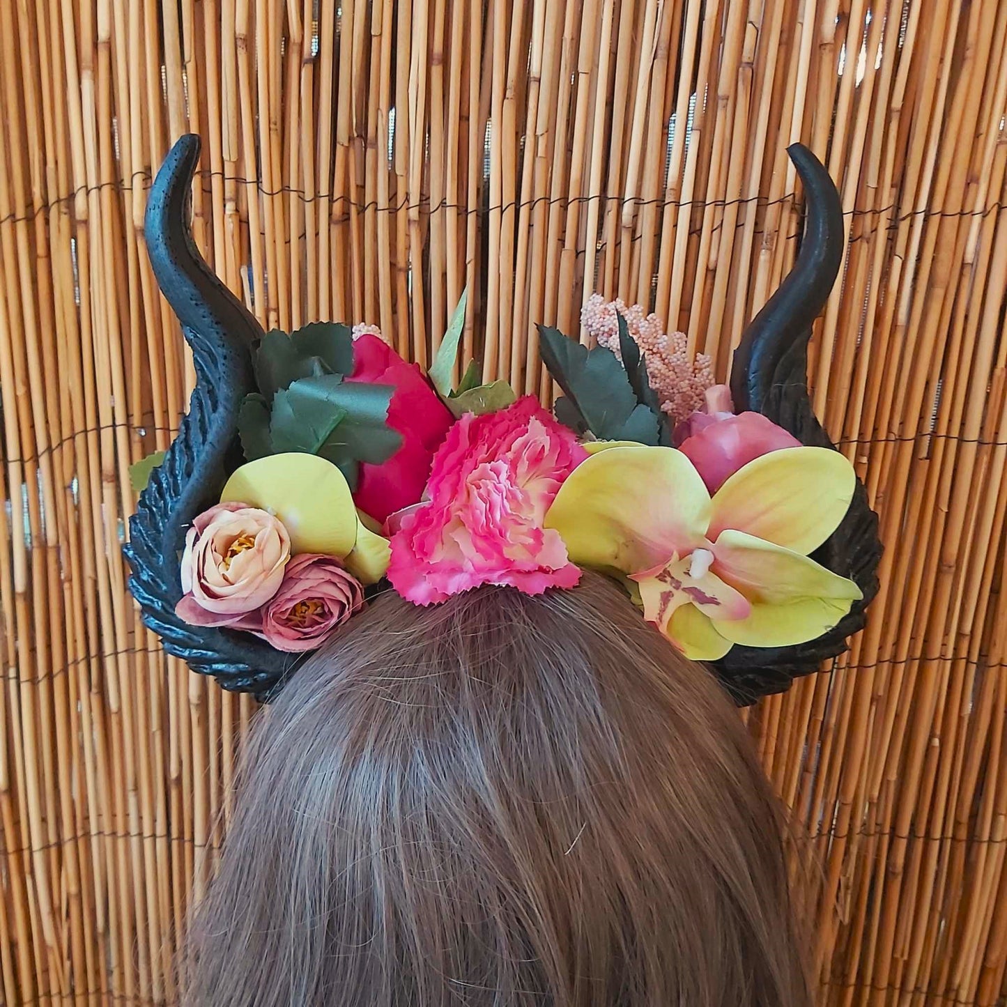 Luxury Handmade Black Flower Headband/Headpiece