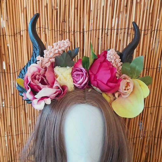 Luxury Handmade Black Flower Headband/Headpiece