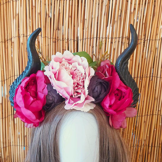 Luxury Handmade Black Flower Headband/Headpiece