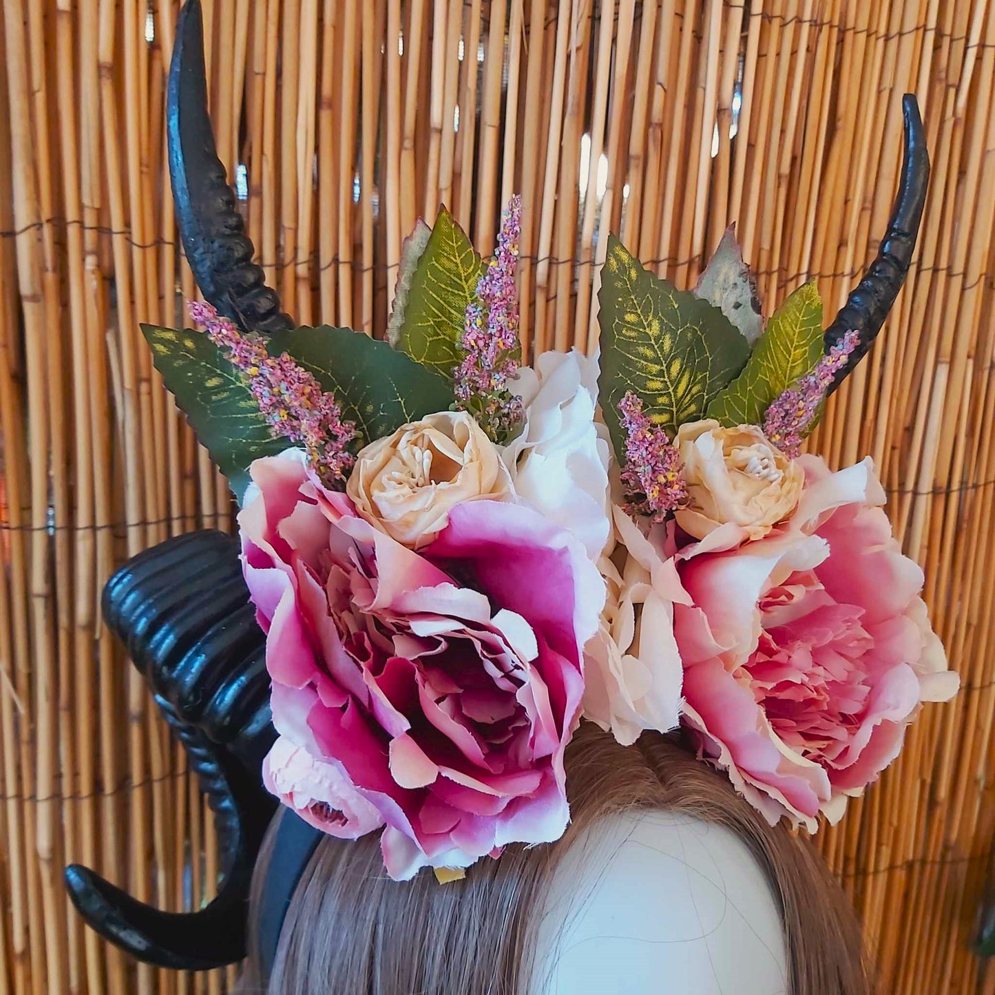 Luxury Handmade Black Flower Headband/Headpiece