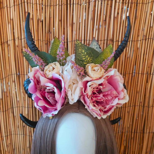 Luxury Handmade Black Flower Headband/Headpiece