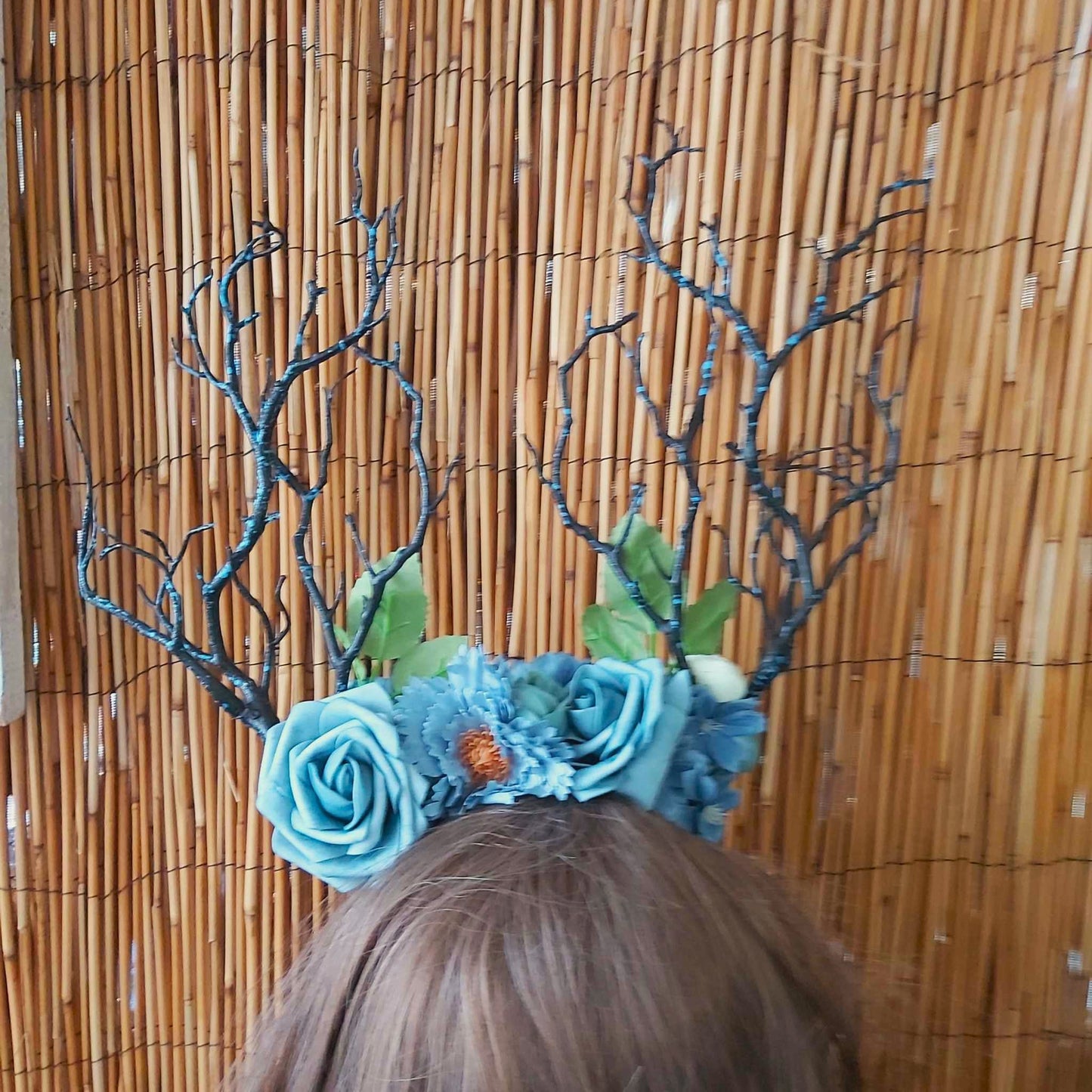 Luxury Handmade Blue Flower Headband/Headpiece