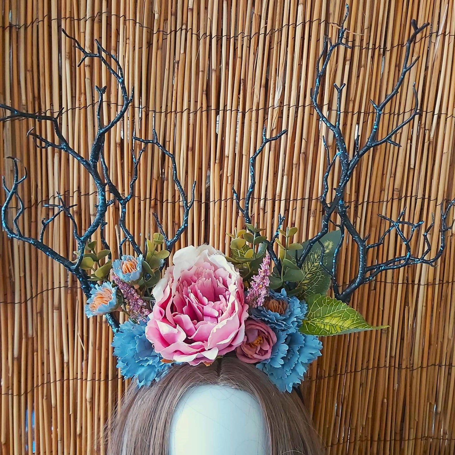 Luxury Handmade Black Flower Headband/Headpiece