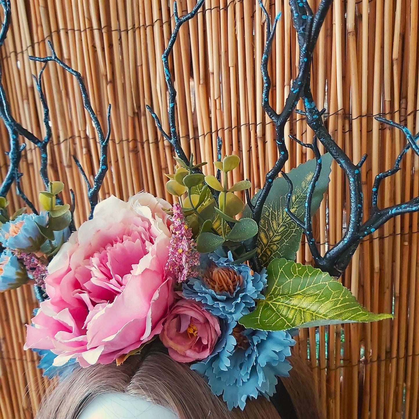 Luxury Handmade Black Flower Headband/Headpiece