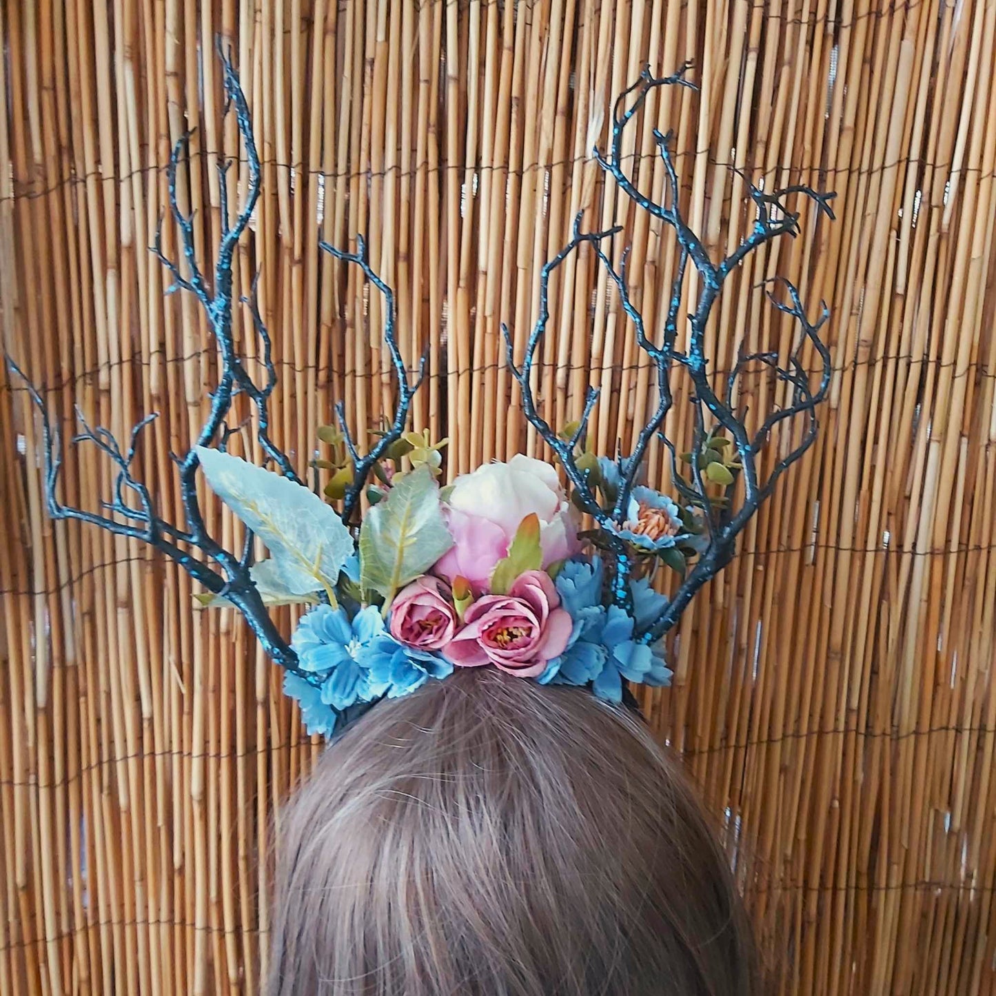 Luxury Handmade Black Flower Headband/Headpiece