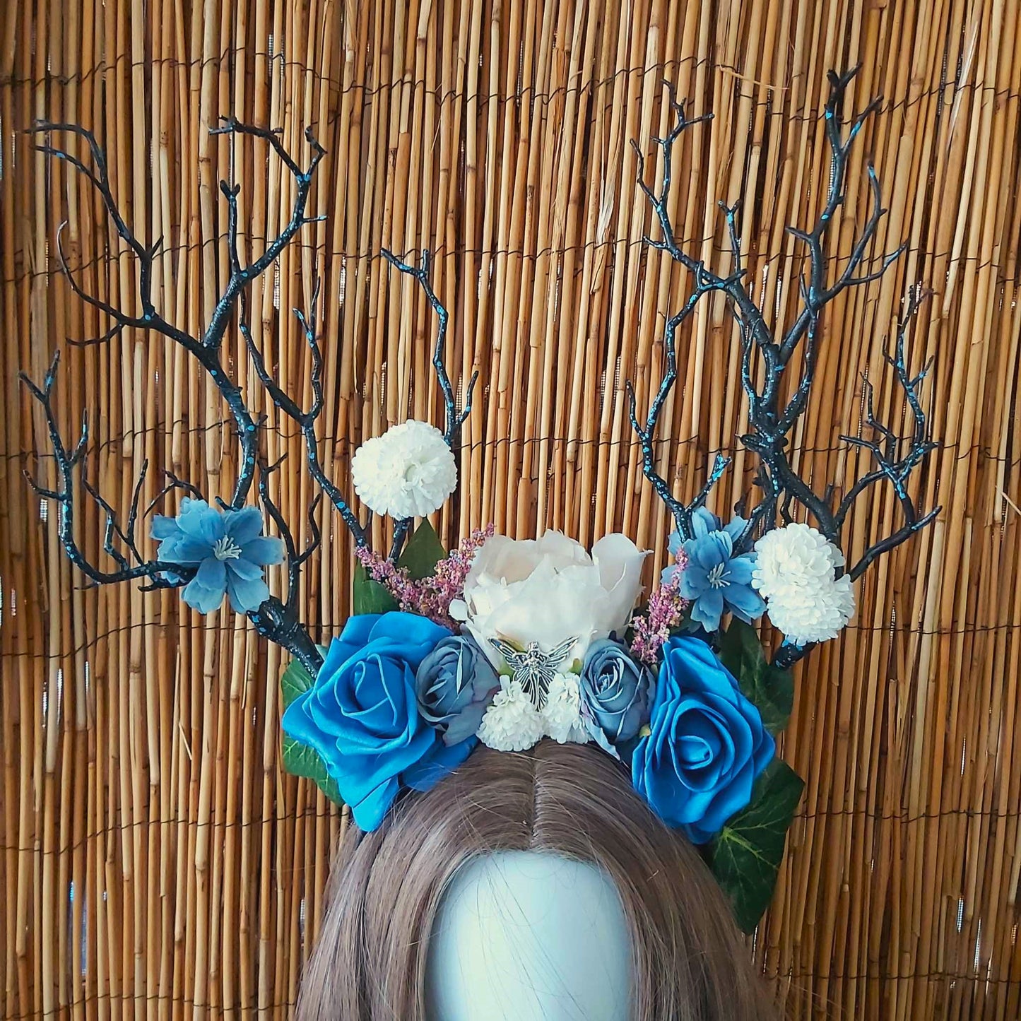 Luxury Handmade Blue Flower Headband/Headpiece