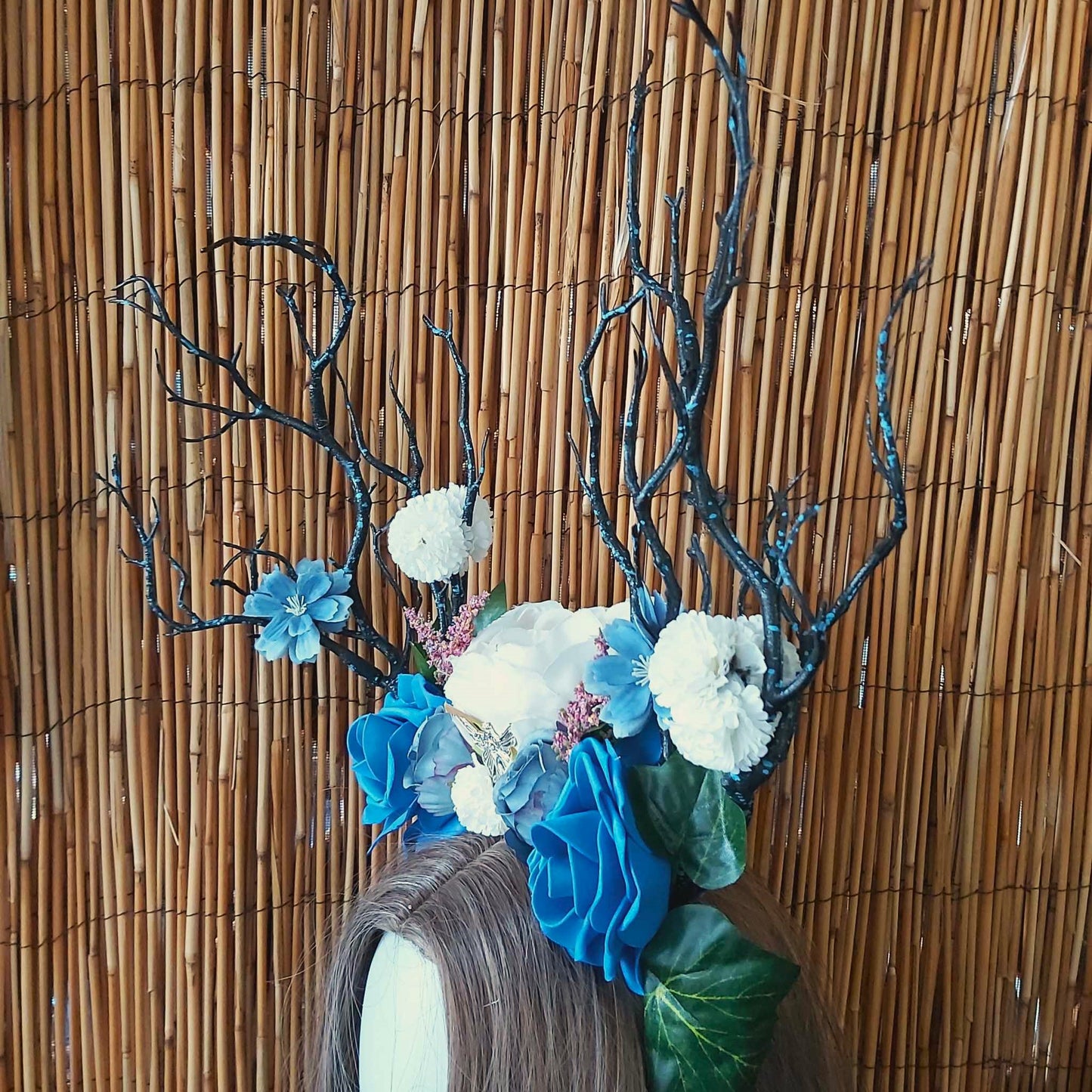 Luxury Handmade Blue Flower Headband/Headpiece