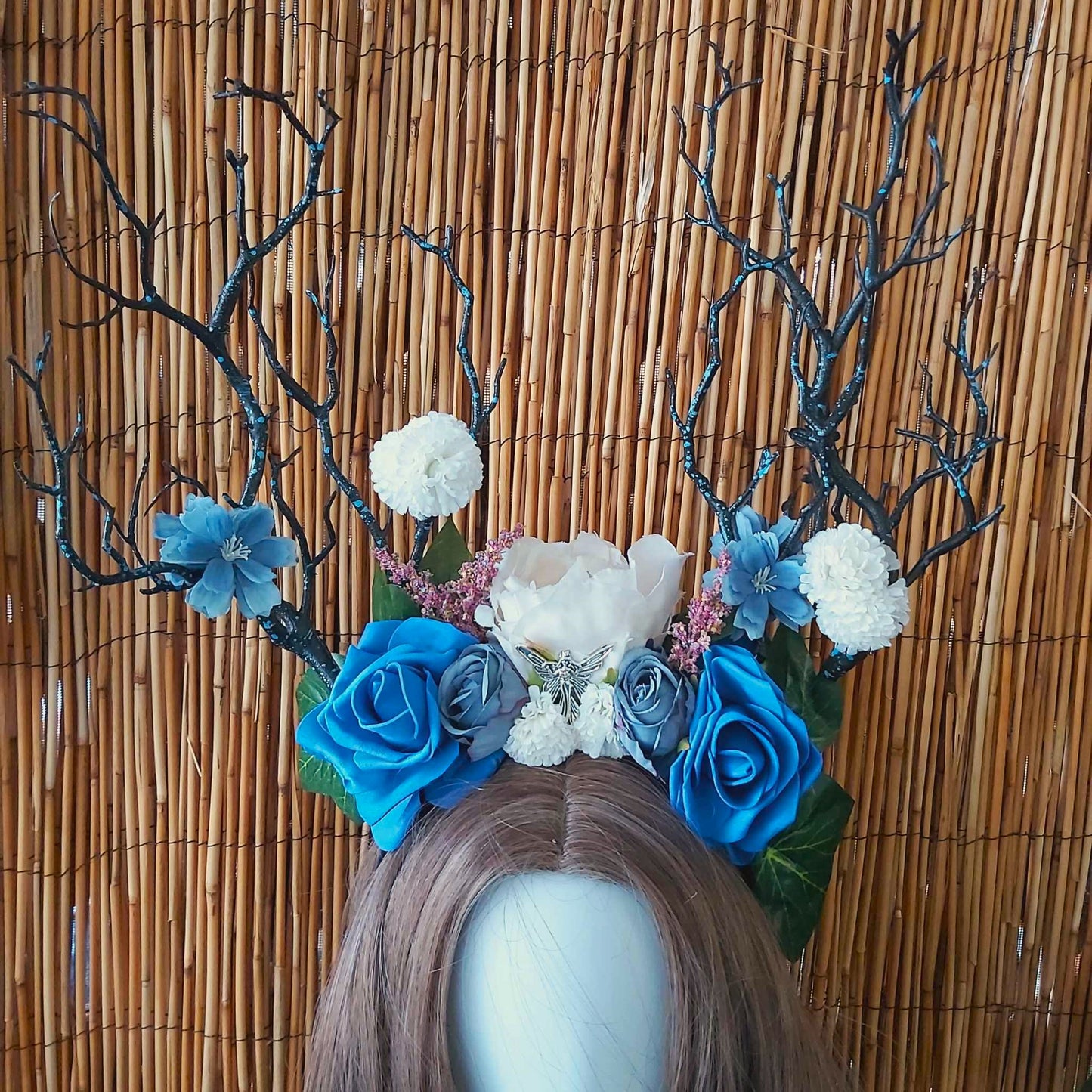 Luxury Handmade Blue Flower Headband/Headpiece