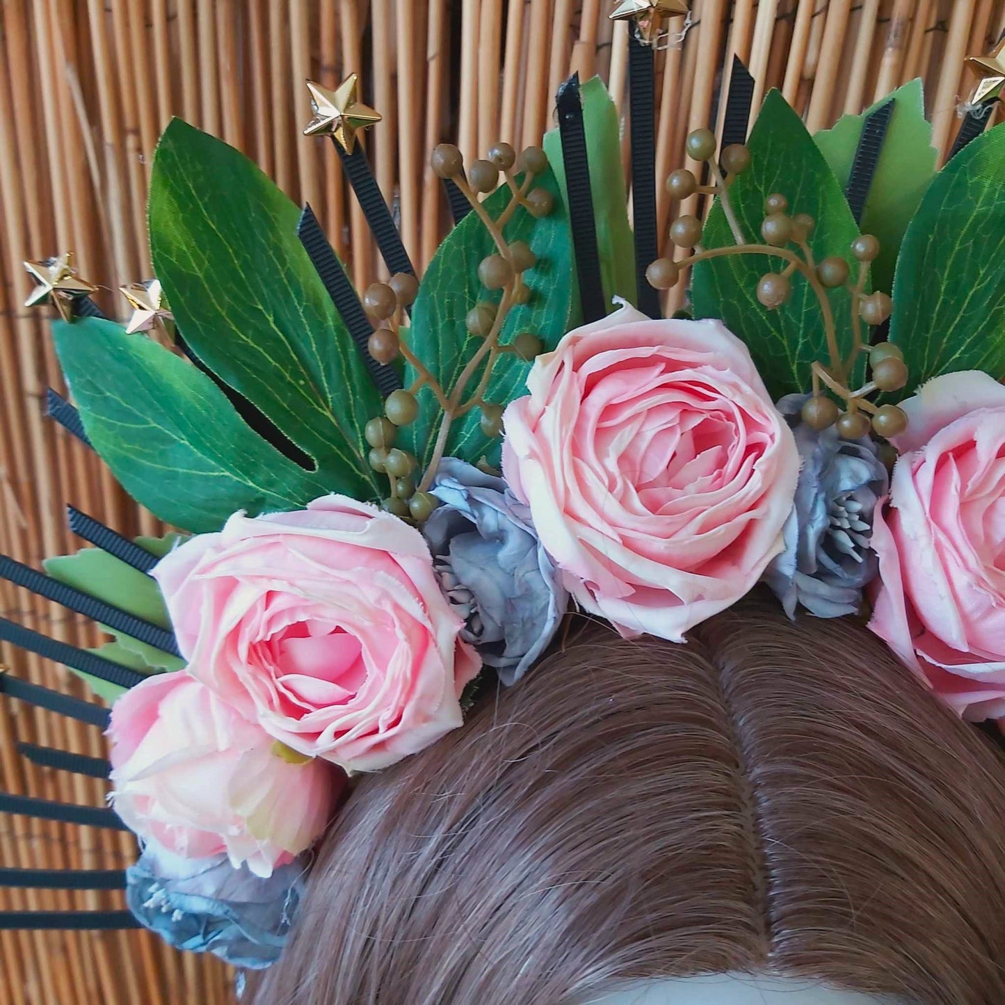 Luxury Handmade Pink Flower Headband/Headpiece