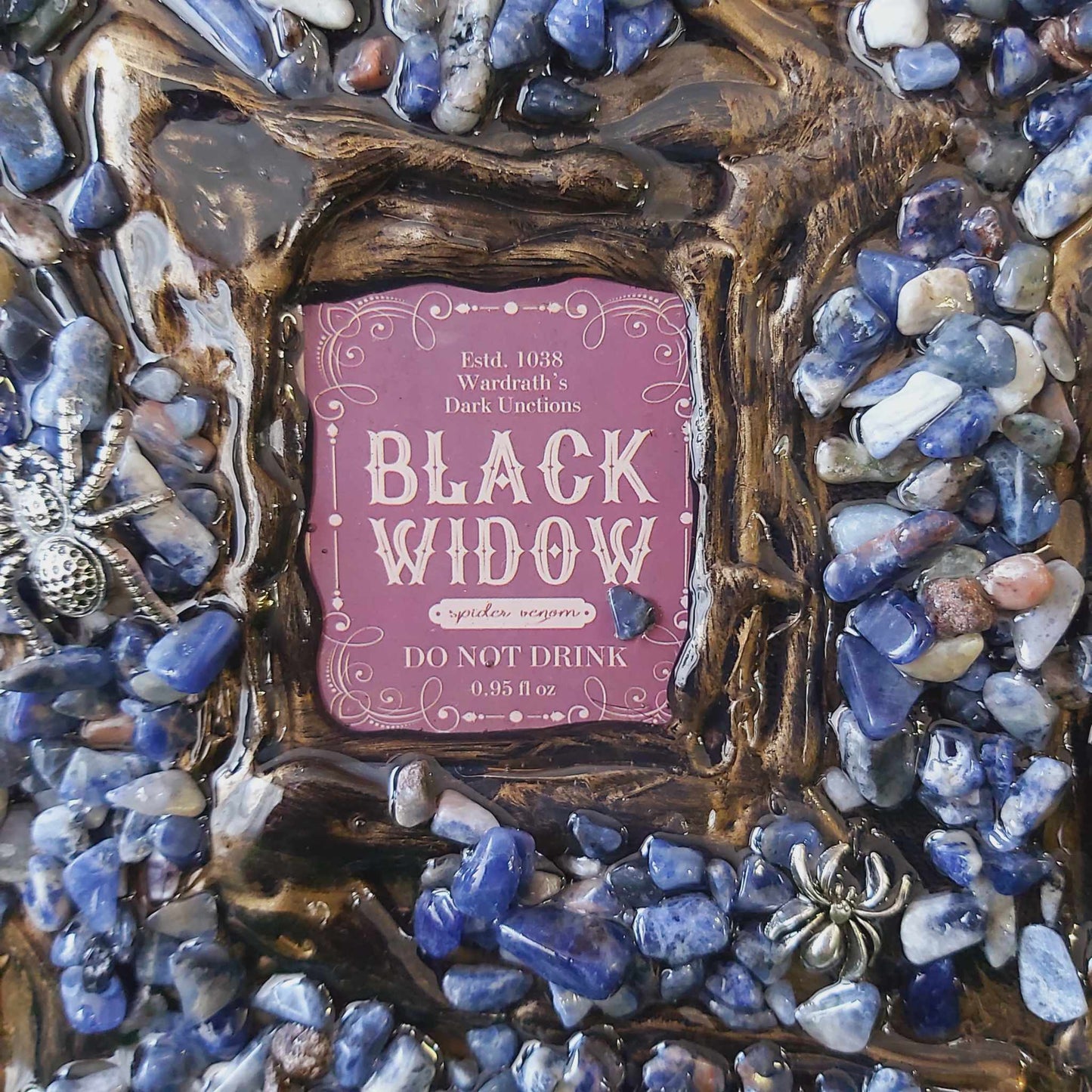 Handmade Crystal Journal Diary Notebook with Sodalite