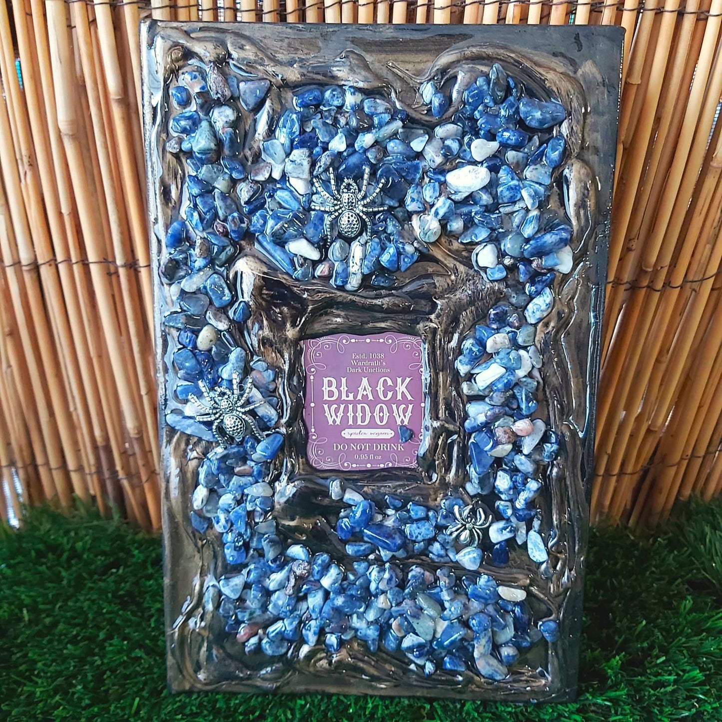 Handmade Crystal Journal Diary Notebook with Sodalite