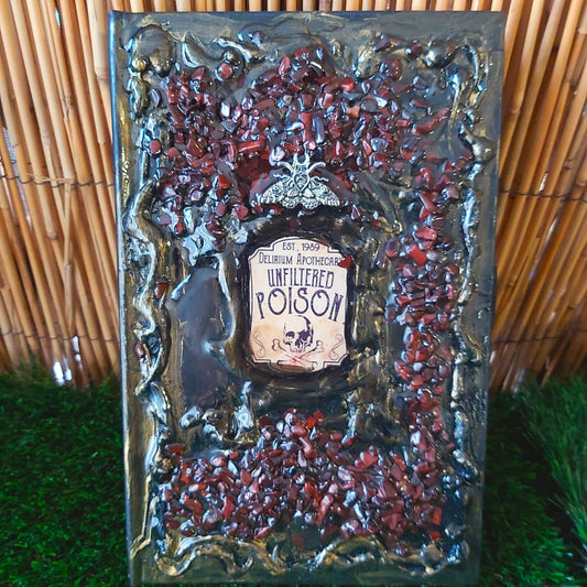 Handmade Red Tiger Eye Crystal Journal Notebook