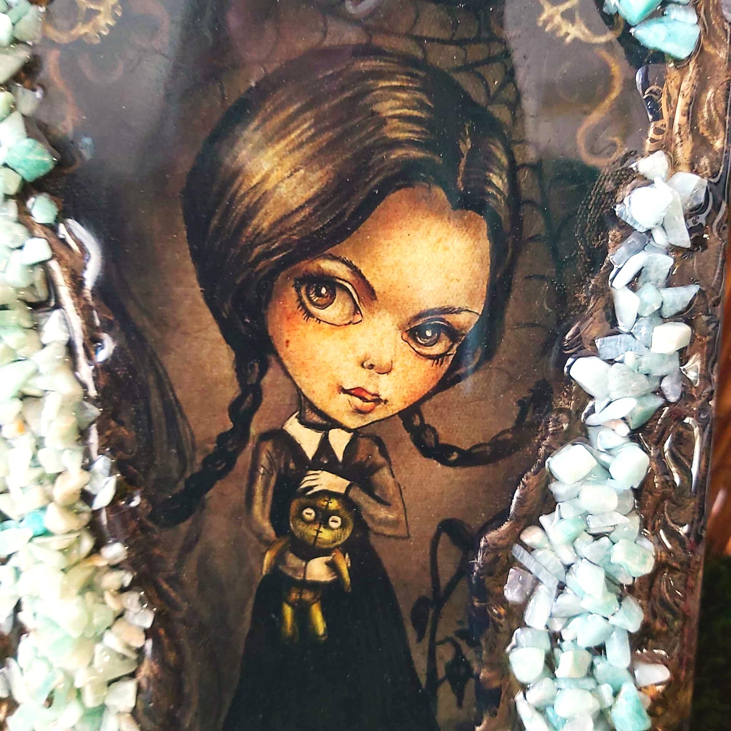 Handmade Amazonite Crystal Journal Notebook