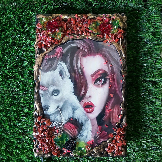 Handmade Gemstone Journal -Diary-Notebook with Red Jasper