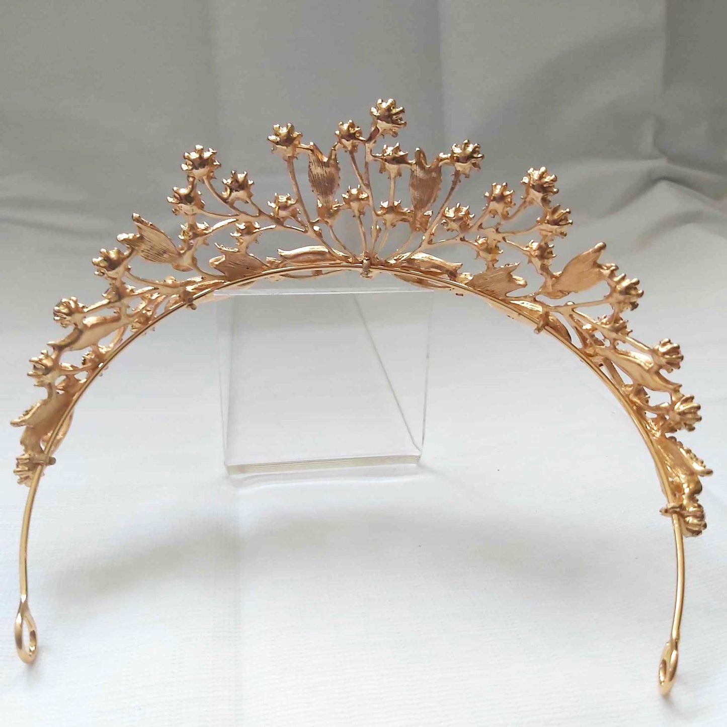 Pink Rhinestones Crown Tiara Baroque (CR28)