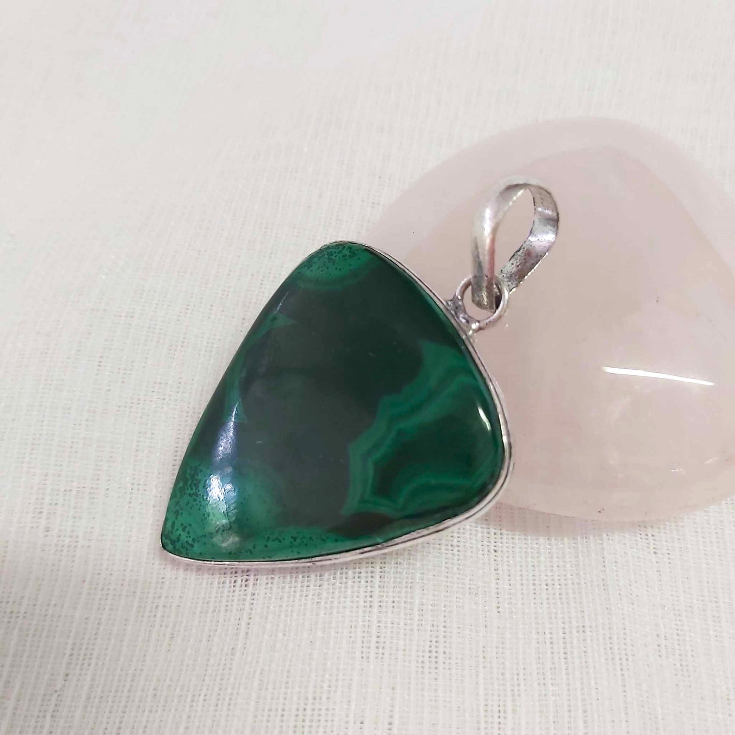 Malachite Crystal Positive Change Pendant (E1766)