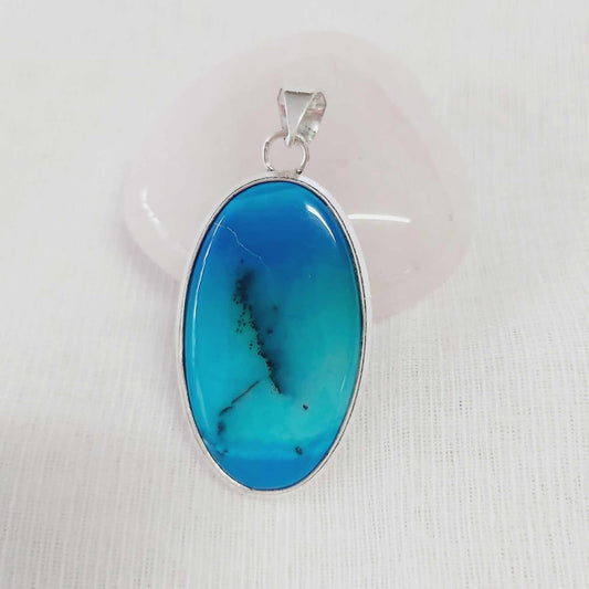 Dendritic Opal Gemstone Crystal Pendant (E1774)