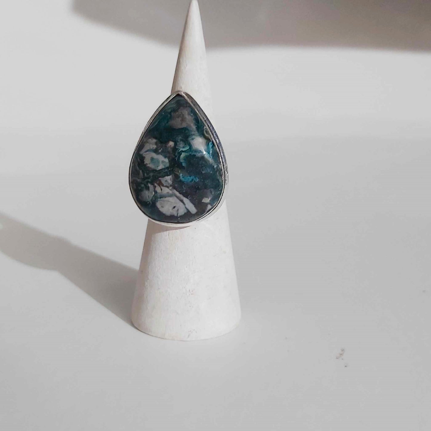 Agate Physical Wellbeing Gemstone Ring US 6 (E2401)