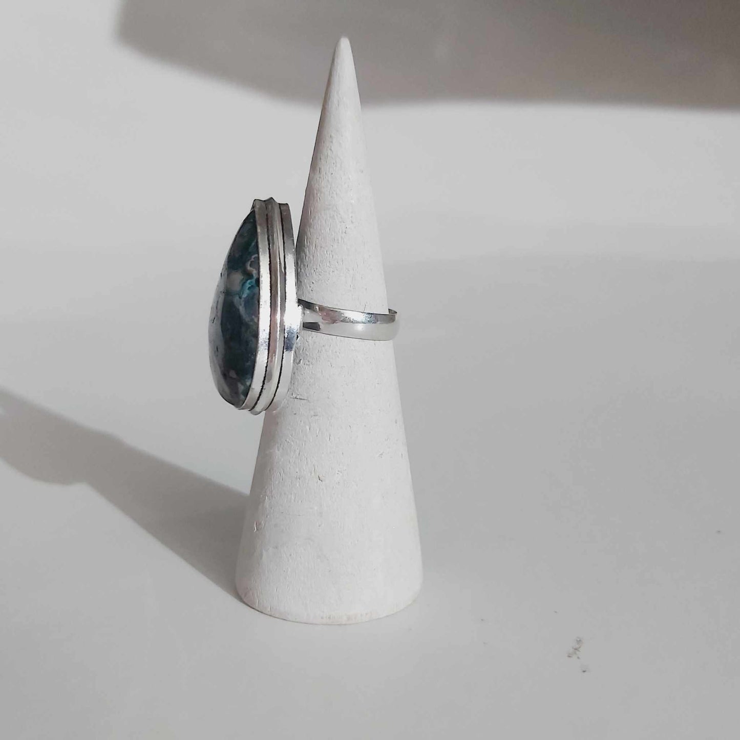 Agate Physical Wellbeing Gemstone Ring US 6 (E2401)