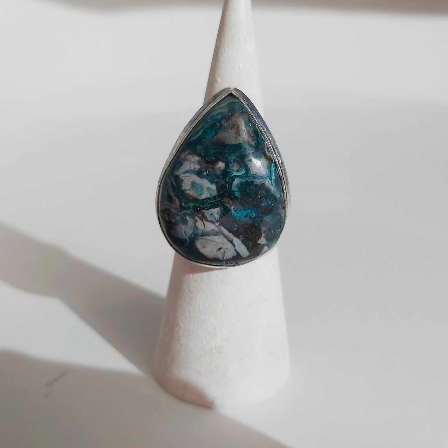 Agate Physical Wellbeing Gemstone Ring US 6 (E2401)