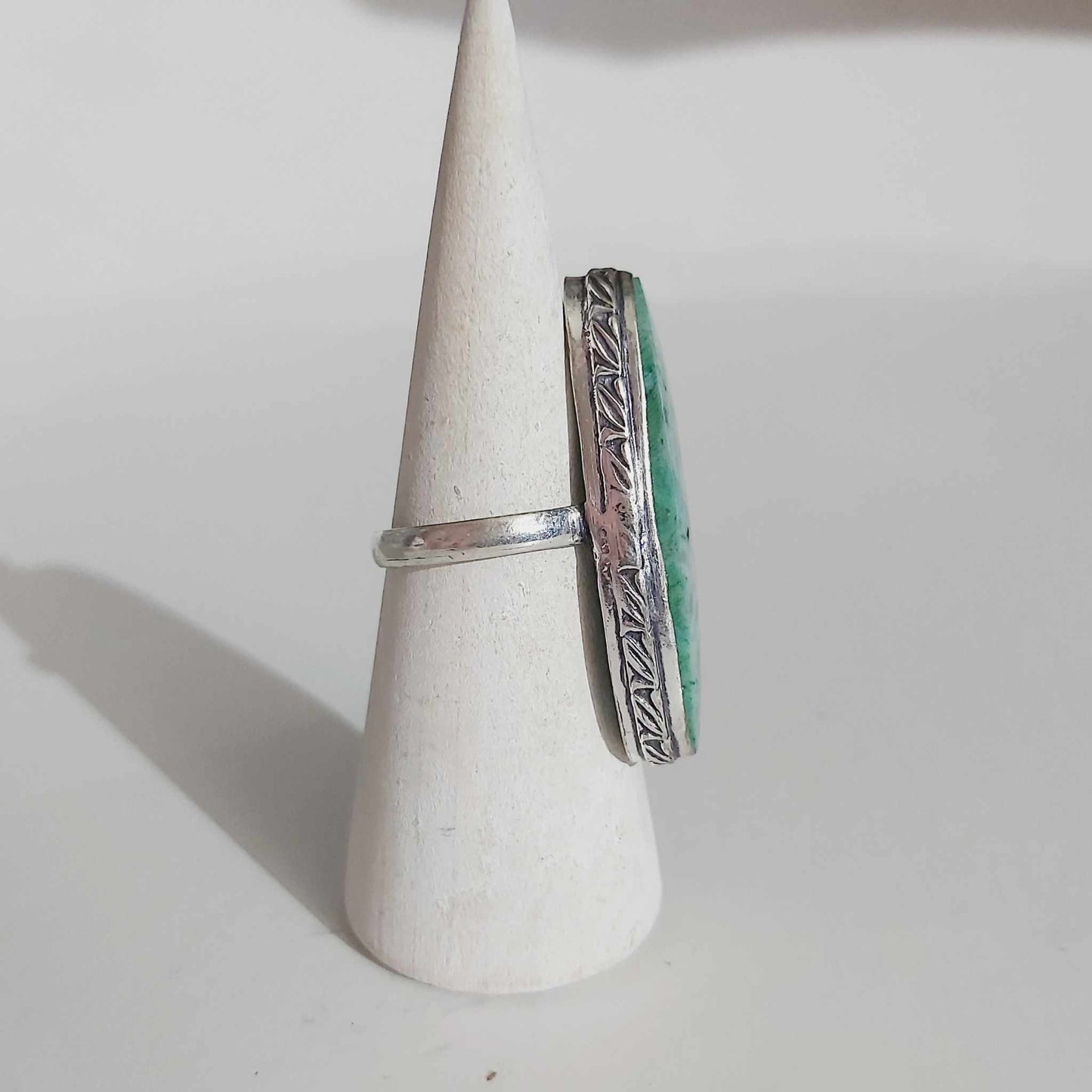 Agate Physical Wellbeing Gemstone Ring US 10 (E2432)