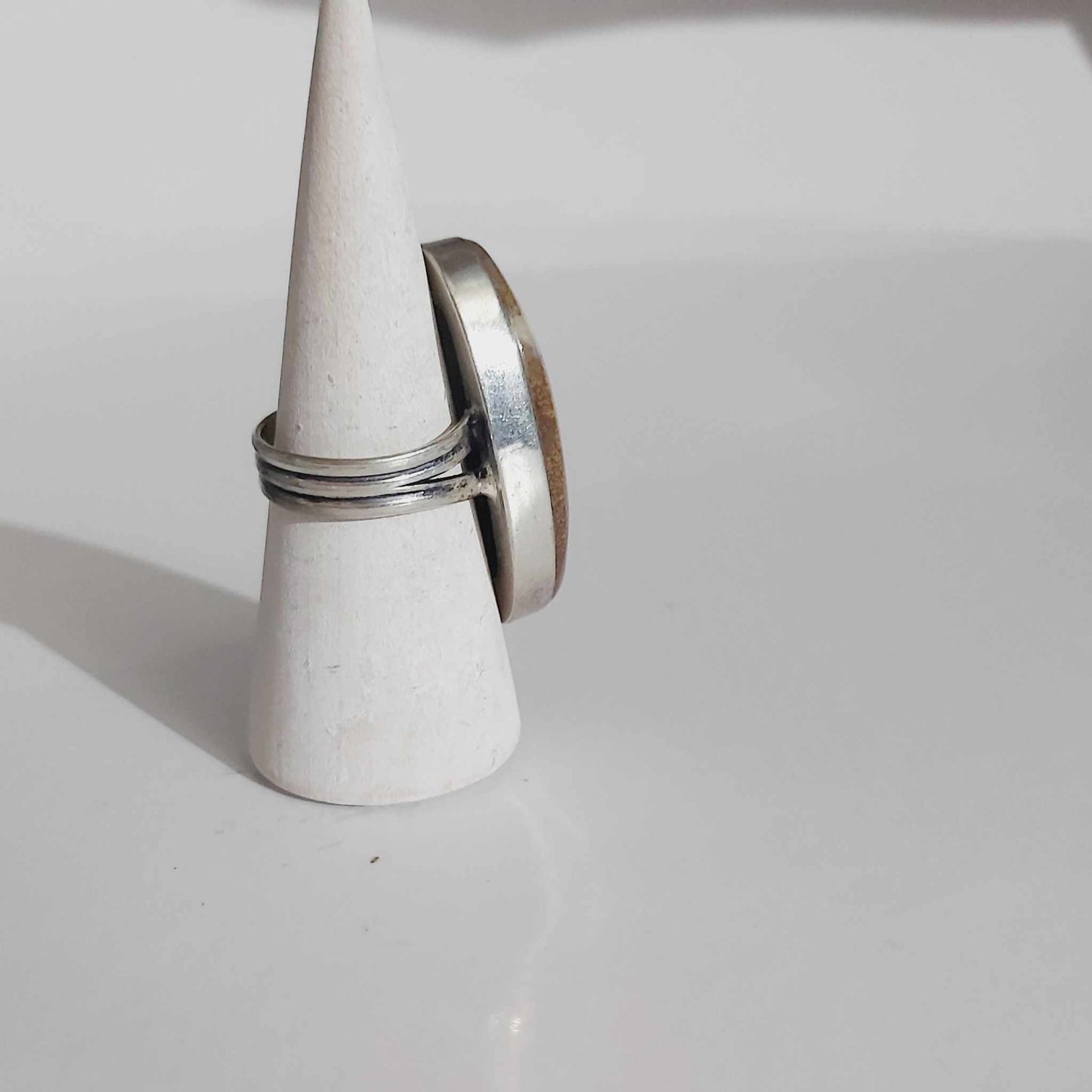 Agate Physical Wellbeing Gemstone Ring US 10 (E2434)