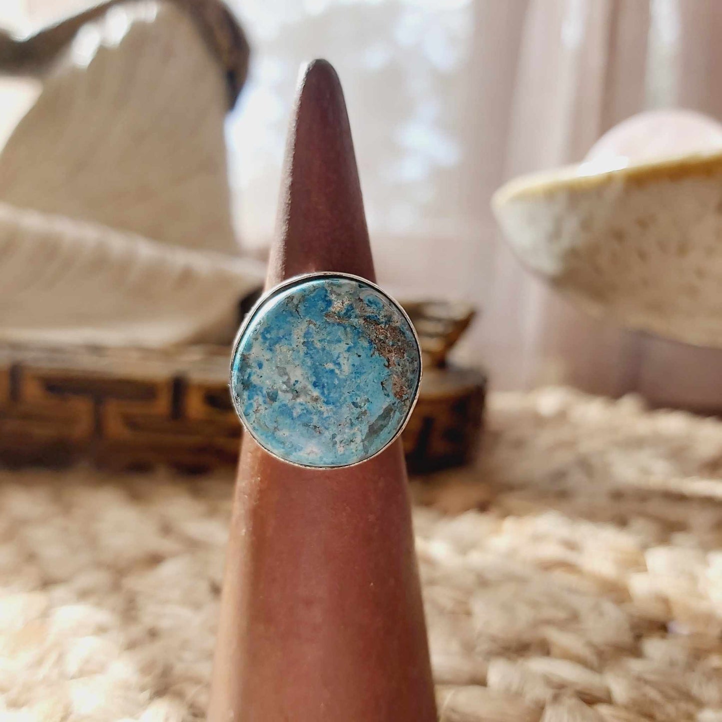 Turquoise Acceptance Gemstone Ring Size US 7 (E2504)