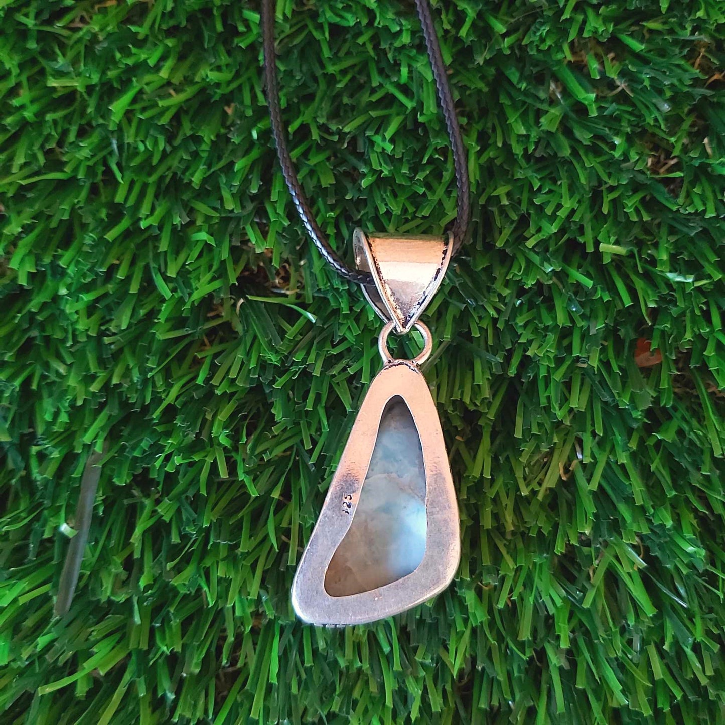 Larimar Goddess Pendant Necklace (E2516)