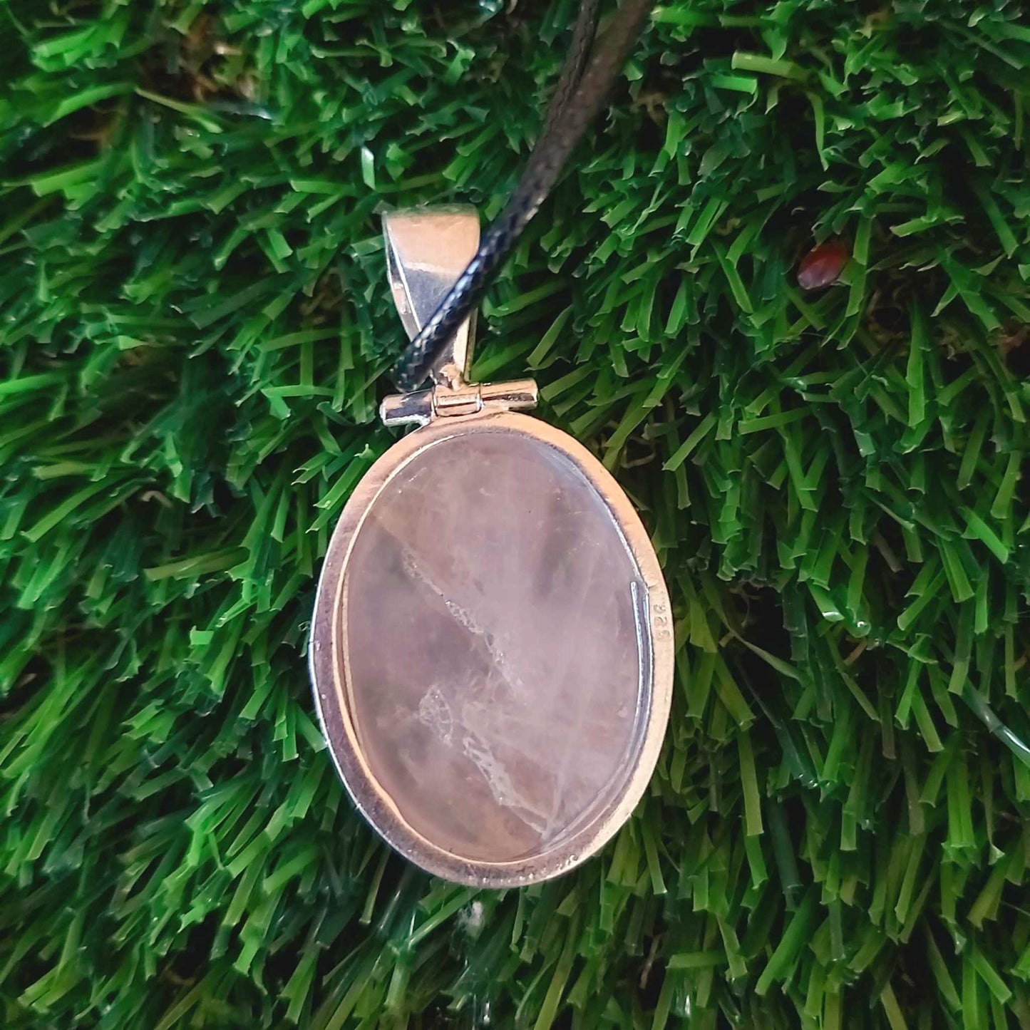 Rose Quartz True Love Gemstone Pendant (E2522)