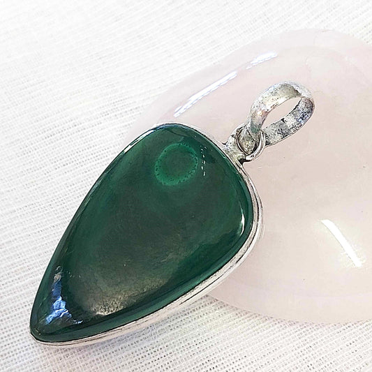 Malachite Crystal Positive Change Pendant  (E700)